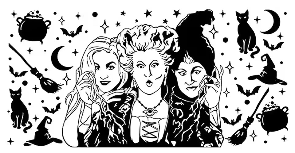 Hocus Pocus - black and white