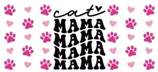 Cat Mama - hearts & paws