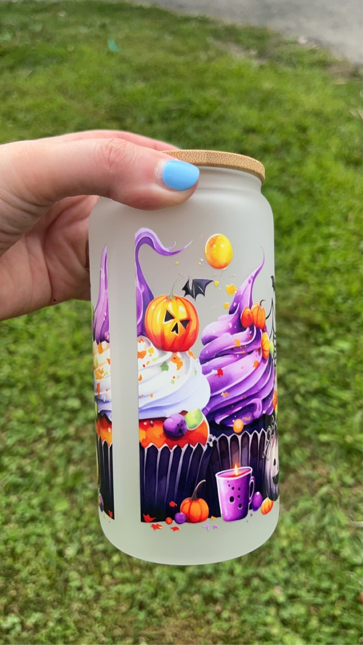 Sweet & Spooky - 16 oz decal frosty glass cup