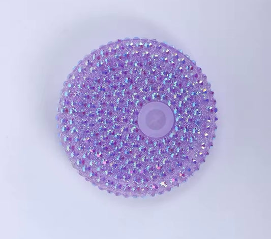 Purple Rhinestone Lid