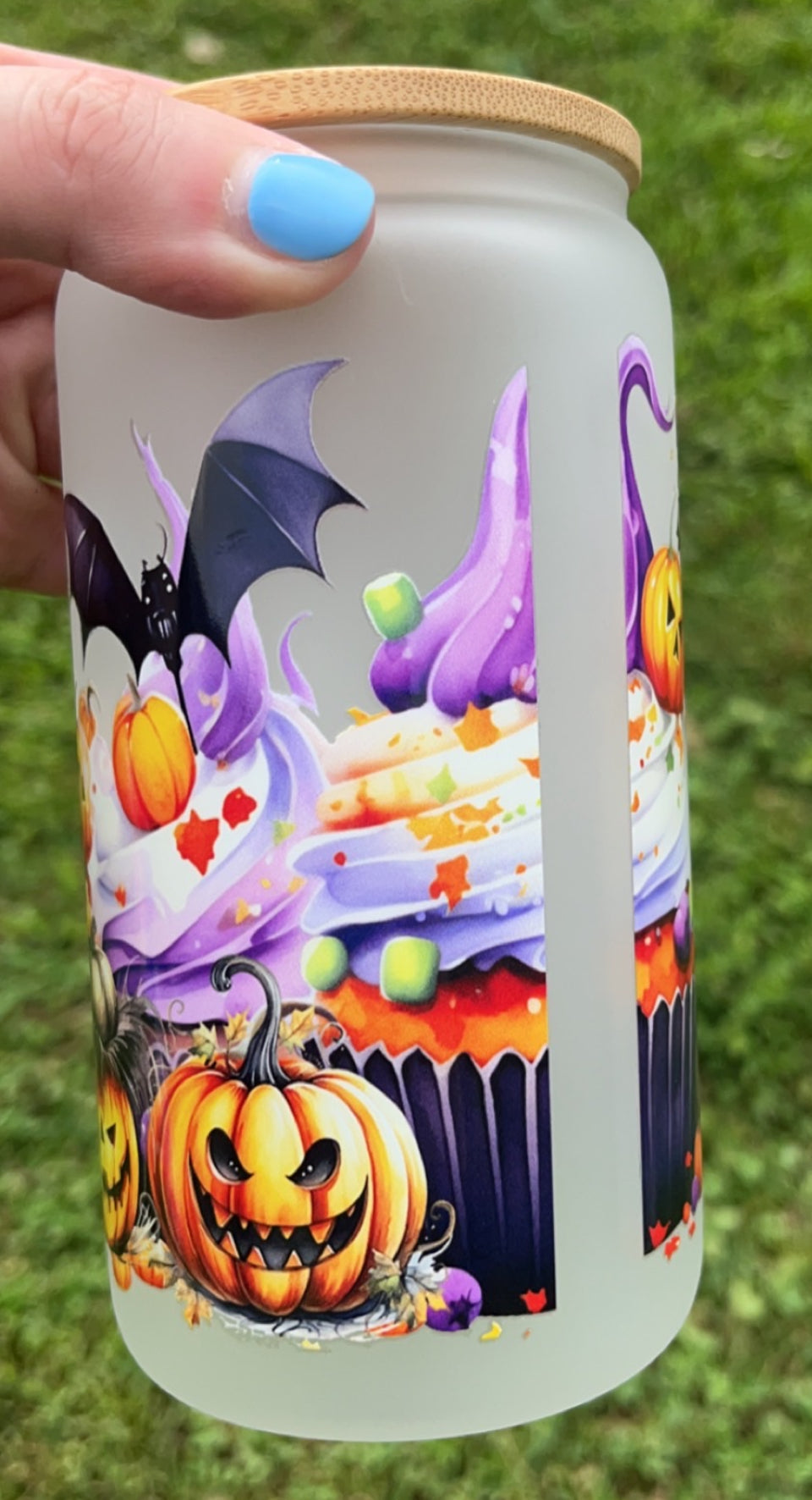 Sweet & Spooky - 16 oz decal frosty glass cup