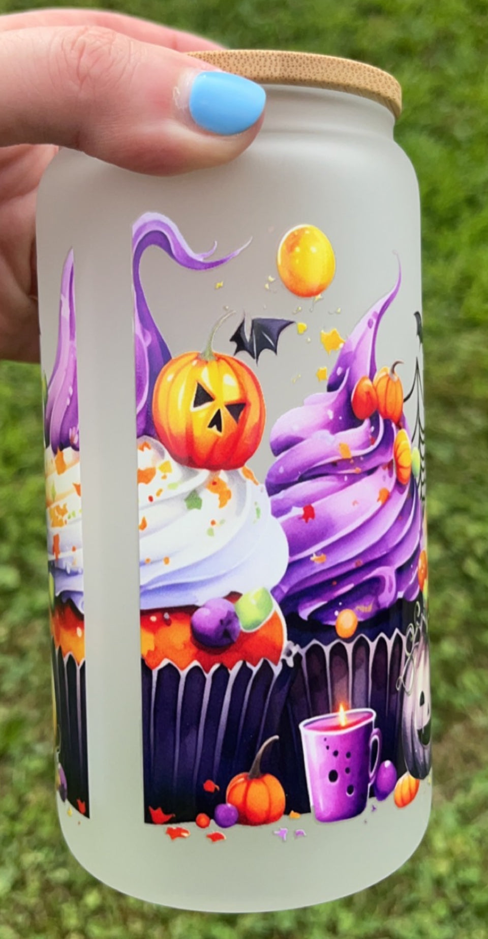 Sweet & Spooky - 16 oz decal frosty glass cup